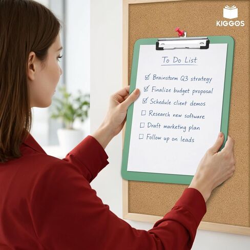 25-Pack Boho Color Clipboards Bulk Low Profile Lightweight & Durable Plastic Clipboard Set Holds 100 Sheets Classroom Office Teachers Students Kids & Home Organization Clip Boards in Kuwait