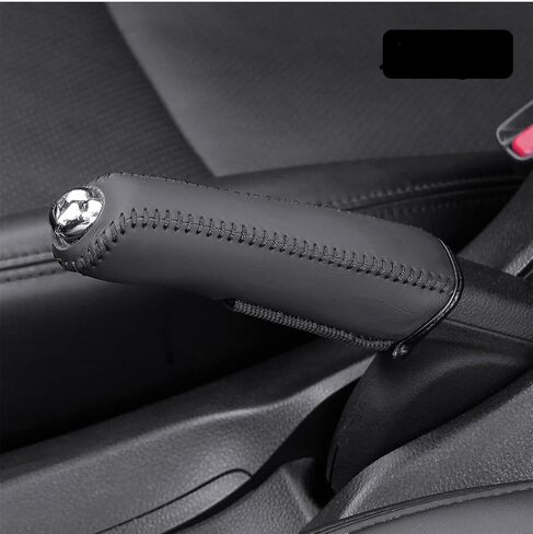 Genuine Leather Handbrake Protector Cover Compatible with Honda Accord 2008-2013 Crosstour 2010-2015 Anti-Slip Hand Brake Parking Lever Sleeve Black in Saudi Arabia