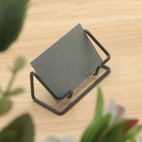 2 Pack Business Metal Business Card Holder office decor Card Holder Desk Display,Business Card Display Stand,for Office Home Desktop (black) in Saudi Arabia