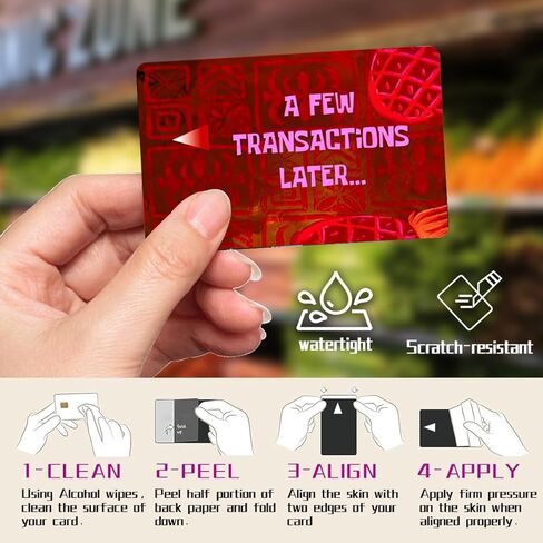 Thaph-Ky قطعتان من المعاملات القليلة لاحقًا لبطاقة الائتمان المضحكة لبطاقة الخصم البنكية | مفتاح الحماية وإضفاء الطابع الشخصي، بطاقة البنك - ملصق غطاء جلدي لبطاقة الائتمان مقاوم للماء ولا يحتوي على فقاعات، نحيف ومضاد للتجاعيد in Kuwait
