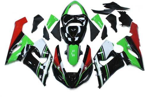 الزجاج الأمامي من البلاستيك ABS ذو الفقاعات المزدوجة من WYNMOTO أسود متوافق مع Kawasaki ZX-10R 2005 2006 2007 2008 Ninja ZX10R 05-08، ZX-6R 636 2005 2006 05 06 ZX6R، ZX-6RR/ZX600 منحرف الرياح in Saudi Arabia