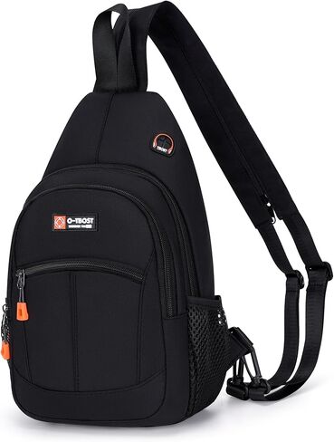 حقيبة كروس بودي بحزام للنساء مقاومة للماء حقيبة ظهر خفيفة الوزن للكتف والصدر للرجال والنساء والسفر والمشي لمسافات طويلة in Kuwait