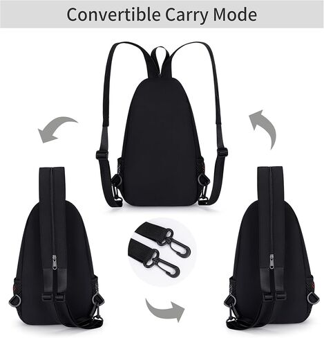 حقيبة كروس بودي بحزام للنساء مقاومة للماء حقيبة ظهر خفيفة الوزن للكتف والصدر للرجال والنساء والسفر والمشي لمسافات طويلة in Kuwait