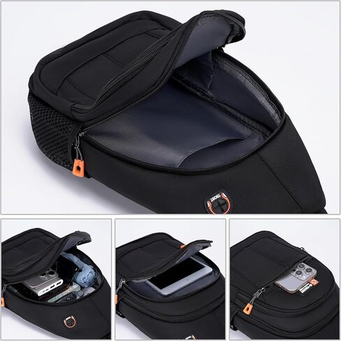 حقيبة كروس بودي بحزام للنساء مقاومة للماء حقيبة ظهر خفيفة الوزن للكتف والصدر للرجال والنساء والسفر والمشي لمسافات طويلة in Kuwait