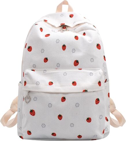 TeeYee Backpack Daypack Rucksack Corduroy Large Floral Everyday Cute Travel Backpack 317pink in Saudi Arabia