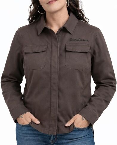 Harley-Davidson Women's Motorcycle Riding Jacket Operative 2.0, Brown - 98199-24VW in Saudi Arabia