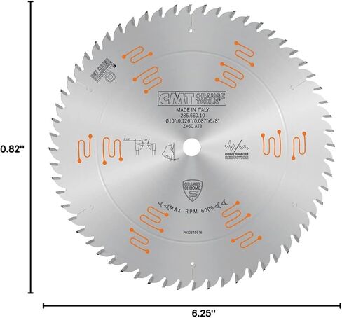 CMT 292.160.40H Fine Cut-Off Saw Blade and 160mm 6-5/16-Inch by 40 Teeth 15-Degree ATB with 20mm Bore in Saudi Arabia