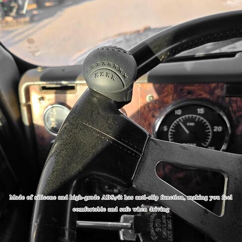 Steering Wheel Spinner, Anti-Slip Silicone Power Handle Knob with Metal Ball Bearing, 360° Rotatable Steering Wheel Auxiliary Booster Ball for Most Vehicles, Car Accessories in Saudi Arabia