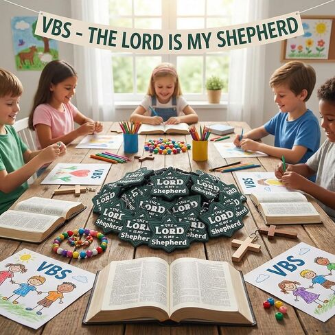 24 قطعة Vbs 2026 الرب هو سلاسل المفاتيح الراعي الخاص بي معبر سلتيك عقدة المفاتيح الكتاب المقدس المسيحي هدايا اللون الزمردي لأنشطة Vbs الكنيسة 2026 تبادل الهدايا in Kuwait