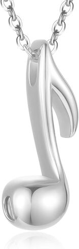 ملاحظة الموسيقى القلائد جرة للرماد الفولاذ المقاوم للصدأ الموسيقية ملاحظة الحرق تذكار مجوهرات المنجد جرة الحرق قلادة قلادة مجوهرات الرماد التذكارية لهدية تذكار in Kuwait