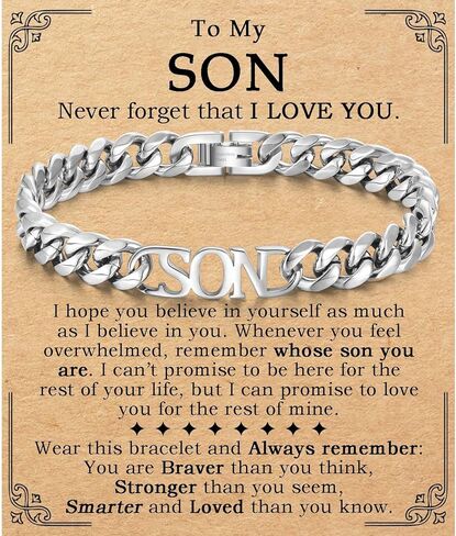 سوار رجالي للأولاد في سن المراهقة للأب والأب والعم والزوج والأب والابن والزوج وابن الأخ والأخ، 9 مم من الفولاذ المقاوم للصدأ الكوبي سلسلة ربط سوار مجوهرات عيد الحب الأب عيد الميلاد هدايا التخرج in Kuwait