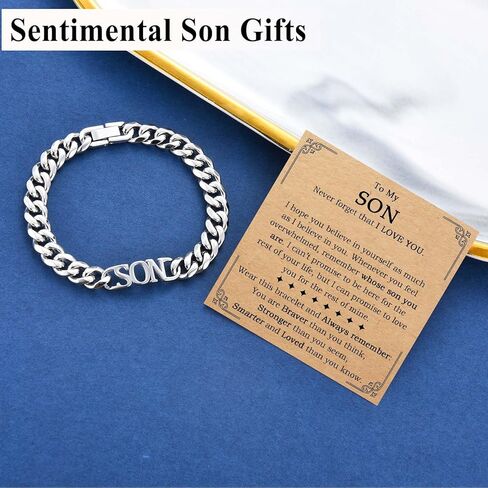 سوار رجالي للأولاد في سن المراهقة للأب والأب والعم والزوج والأب والابن والزوج وابن الأخ والأخ، 9 مم من الفولاذ المقاوم للصدأ الكوبي سلسلة ربط سوار مجوهرات عيد الحب الأب عيد الميلاد هدايا التخرج in Kuwait