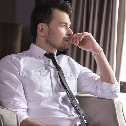 سوار رجالي للأولاد في سن المراهقة للأب والأب والعم والزوج والأب والابن والزوج وابن الأخ والأخ، 9 مم من الفولاذ المقاوم للصدأ الكوبي سلسلة ربط سوار مجوهرات عيد الحب الأب عيد الميلاد هدايا التخرج in Kuwait