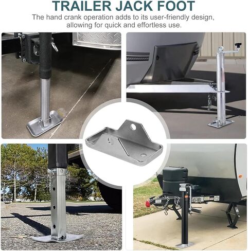 POPETPOP Trailer Stabilizer Jack Foot Plate with Base and Safety Pin Tongue Jack Foot Pad for Rv and Travel Trailer Support for Leveling and Stabilizing in Saudi Arabia