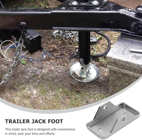POPETPOP Trailer Stabilizer Jack Foot Plate with Base and Safety Pin Tongue Jack Foot Pad for Rv and Travel Trailer Support for Leveling and Stabilizing in Saudi Arabia