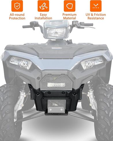 Front Lower Fascia Panel for Polaris Sportsman 450 570 2021-2026 Accessories, Black Front Lower Bumper Cover for Polaris Sportsman 450 570 Touring 2021+, Replace OEM# 5456797-070 in Saudi Arabia
