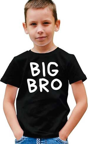 Big Bro Shirt for Boys Handwritten Older Brother Graphic T-Shirt in Saudi Arabia