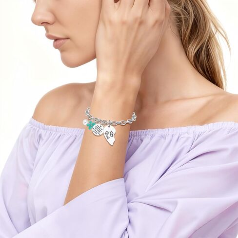 Sazuwu 2PCS سوار الصداقة للنساء هدية الصداقة الفريدة أفضل صديق مجوهرات ل Bestie Bff Soul Sister لمسافات طويلة هدية عيد ميلاد للأصدقاء سوار الفولاذ المقاوم للصدأ لأنثىها in Saudi Arabia