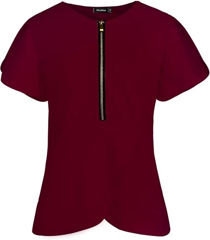 Women Scrub Top Workwear V-Neck with Zipper Women Medical Uniform Shirt for Doctors in Saudi Arabia