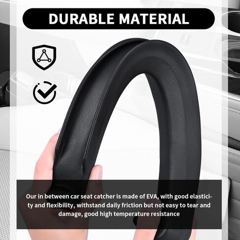 منظم حشو فجوات مقعد السيارة من قطعتين من Turcee مع فتحة تخزين وخطاف، شريط حشو فجوات مقعد السيارة لملء الفجوات، استخدام عالمي ومزدوج الجوانب لمقاعد السيارات والفجوات وملحقات السيارات الداخلية in Kuwait