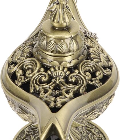 Vintage Bronze Arabian Lamp Props Zinc Alloy Tabletop Decoration for Home Halloween Party in Saudi Arabia