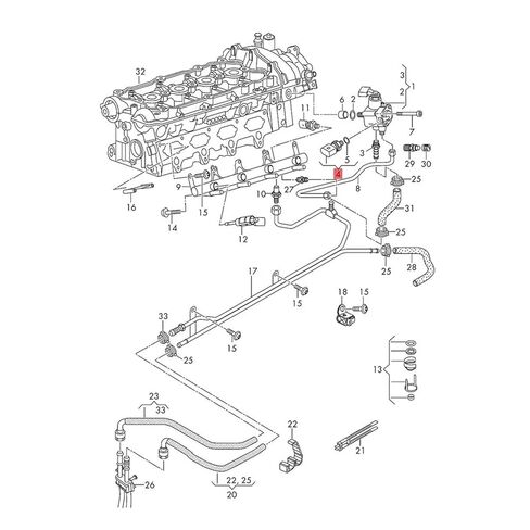 OEM 06E906051K مستشعر ضغط الوقود 06E906051J 06E906051K 1 قطعة in Kuwait