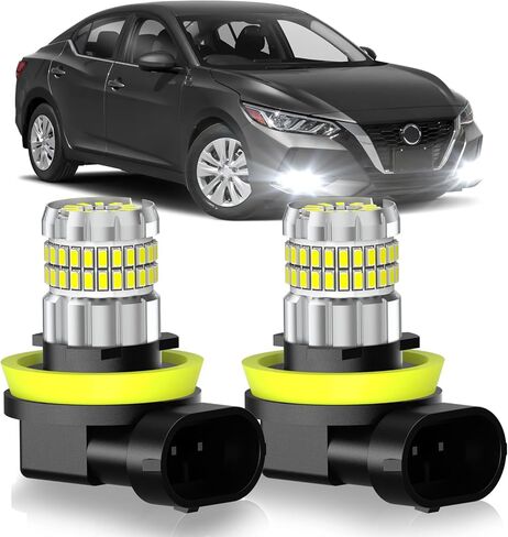 مناسب لمصابيح الضباب Subaru Outback 2010-2019 أو DRL، مصابيح ضباب فائقة السطوع 13000LM 360 درجة، 6000K أبيض بارد مطور 4014 رقاقة مصباح ضباب، حزمة من 2 in Kuwait