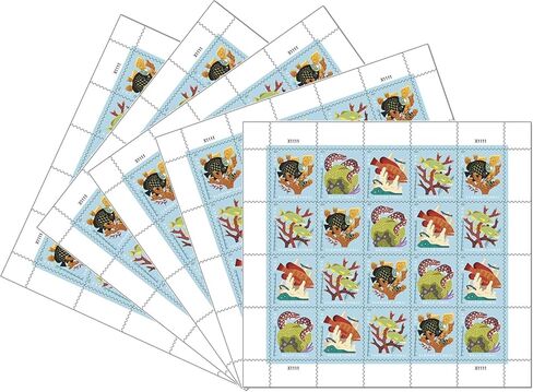 Coral Reefs Postcard 5 Sheets of 20 First Class Forever Postcard Postage Stamps Sea (100 Stamps) Scott 5366 in Kuwait