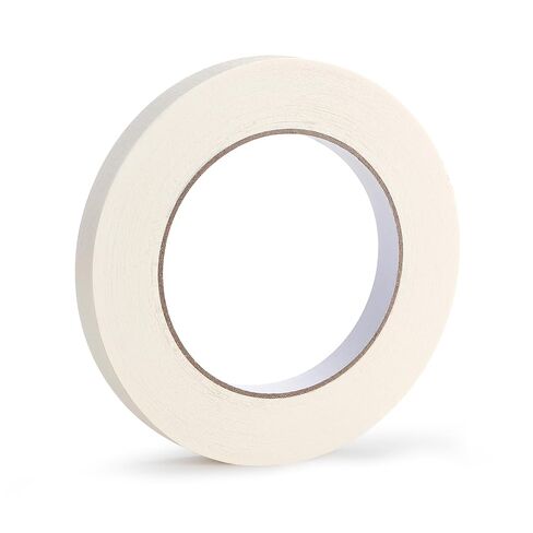 شريط فني لورق الألوان المائية - عبوة واحدة من شريط فني أبيض متوسط ​​الالتصاق، شريط لاصق مناسب للرسم بالألوان المائية، والصياغة، والإبداع الفني، والتركيب، بعرض 0.5 بوصة وطول 165 قدم (0.5 بوصة) in Kuwait