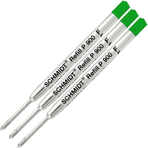 3 Pack - Green-P900-Fine Tip Schmidt Parker Style Ballpoint Refill in Saudi Arabia