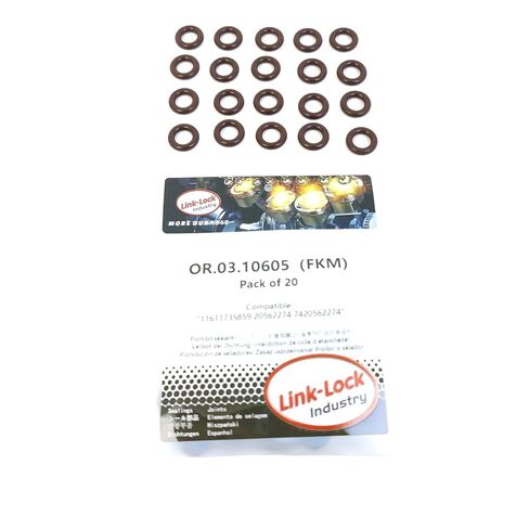 20 قطعة OR.03.10605 FKM Viton مجموعة حلقات مانعة للتسرب من نظام السحب 11611735859 20562274 7420562274 لسيارات BMW لفولفو لرينو للشاحنات in Saudi Arabia