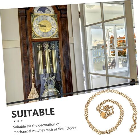 Cabilock Heavy Duty Steel Floor Clock Chain Replacement for Large Mechanical Clocks Winding Chain Enhancing Stability and Accuracy for Home Decor and Repair in Saudi Arabia