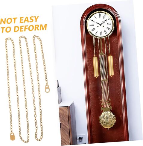 Cabilock Heavy Duty Steel Floor Clock Chain Replacement for Large Mechanical Clocks Winding Chain Enhancing Stability and Accuracy for Home Decor and Repair in Saudi Arabia