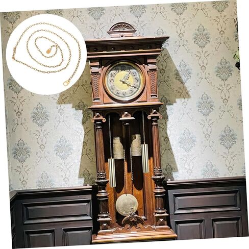 Cabilock Heavy Duty Steel Floor Clock Chain Replacement for Large Mechanical Clocks Winding Chain Enhancing Stability and Accuracy for Home Decor and Repair in Saudi Arabia