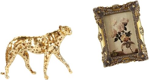 Photo Frame Sculpture Ornate Animal Tabletop Centerpiece Vintage Resin Decorative Ornament for Office Home Hallway Wedding Decor in Saudi Arabia