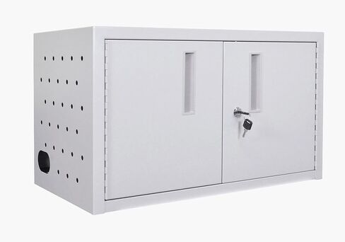 LUXOR LLTMW16-G Wall/Desk Charging Box 16 Tablets, Gray in Saudi Arabia