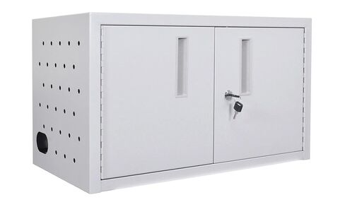 LUXOR LLTMW16-G Wall/Desk Charging Box 16 Tablets, Gray in Saudi Arabia