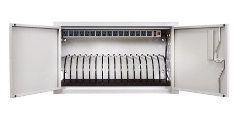 LUXOR LLTMW16-G Wall/Desk Charging Box 16 Tablets, Gray in Saudi Arabia