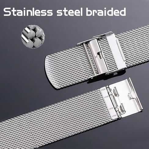 Stainless steel Metal Watch Strap Compatible with Huawei Band 10/9/8 Sport Replacement Band for Men Women in Saudi Arabia