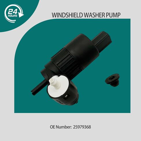 Black Windshield Washer Pump with Grommet Fit for Cadillac Srx 2010 2011 2012 2013 2014 2015 25979368 Car Front Water Washer Fluid Pump in Kuwait