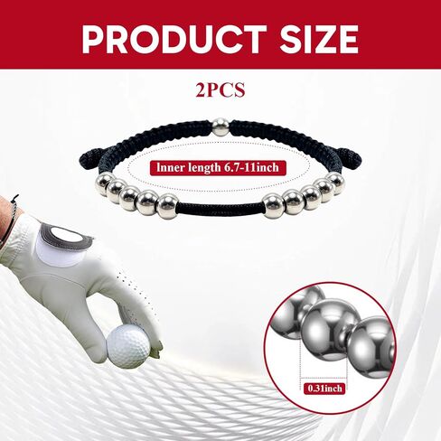 قطعتان من عداد ضربات الجولف، أساور عداد نقاط الجولف للنساء، أساور جولف قابلة للتغيير باللونين الأبيض والأسود للنساء، متتبع ضربات الجولف قابل للتعديل للاعبي الغولف in Kuwait