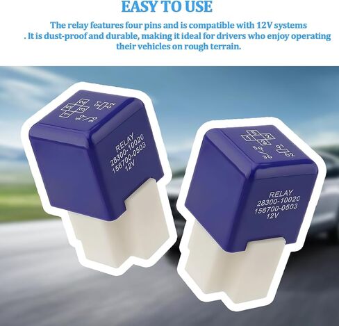 مرحل بدء تشغيل السيارة 4 دبابيس، 12 فولت OEM # 28300-10020 90897-03003 مجموعة مرحل السيارة، ملحقات استبدال التحكم في طاقة السيارات، متوافقة مع سيينا باسيو أفالون in Saudi Arabia