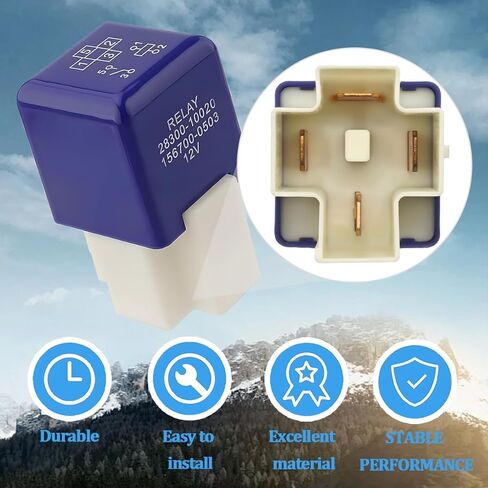 مرحل بدء تشغيل السيارة 4 دبابيس، 12 فولت OEM # 28300-10020 90897-03003 مجموعة مرحل السيارة، ملحقات استبدال التحكم في طاقة السيارات، متوافقة مع سيينا باسيو أفالون in Saudi Arabia