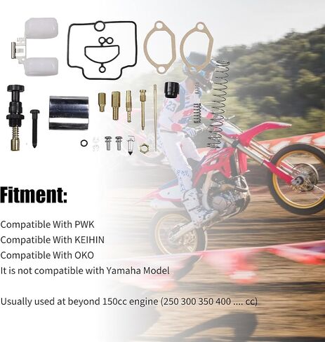 28mm Carburetor Rebuild Kit Compatible With Keihin PWK 28mm, Motorcycle Carburetor Carb Rebuild Kit Rebuild Repair Kit Compatible With PWK Keihin OKO Spare Jet Sets in Saudi Arabia