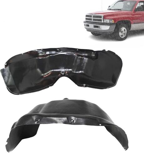 Front Fender Liners Compatible with Dodge Ram 1500 1994-2001 | DIRECT REPLACEMENT | Driver & Passenger Side | Plastic | 55346052 55346053 | CH1249104 CH1248104 in Saudi Arabia