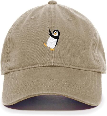 DSGN By DNA Drunk Penguin Embroidered Baseball Cap Cotton Adjustable Dad Hat in Saudi Arabia
