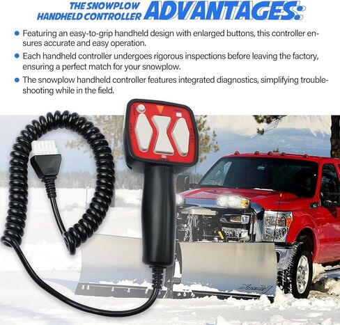 Snowplow Handheld Controller Compatible with SAM 1306902, Western 56462, Fisher 9400 in Kuwait
