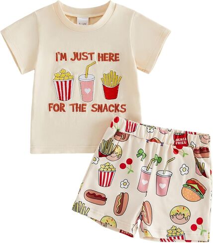 Toddler Baby Boy Clothes Summer Short Sleeve T Shirt and Shorts Cute Infant Baby Boy Outfits Clothing Set in Kuwait