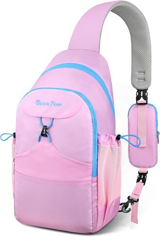 Seektop Crossbody Bag RFID Sling Backpack for Women & Men, Casual Chest Daypack for Hiking Travel in Saudi Arabia