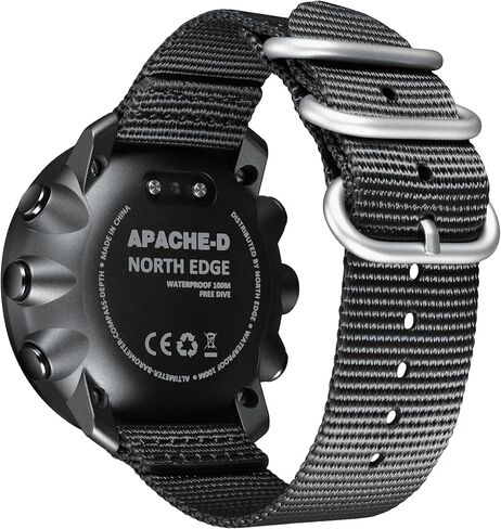 ساعة NORTH EDGE Apache D Dive للرجال 50 متر كمبيوتر غوص مجاني، بوصلة رقمية، مقياس الارتفاع، مقياس الضغط الجوي، عداد الخطوات، ساعة رياضية مقاومة للماء للمشي لمسافات طويلة والتسلق، شاشة كبيرة، بطارية قابلة لإعادة الشحن in Kuwait